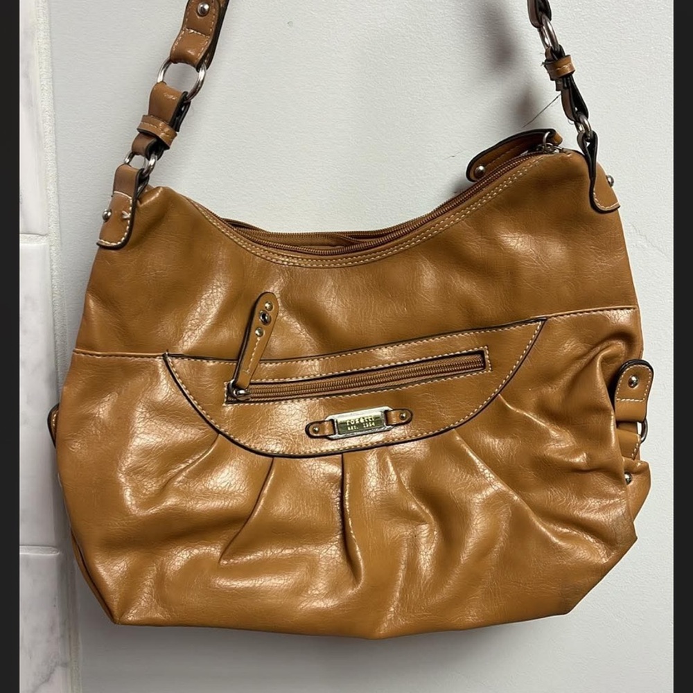 Brown Leather Shoulder Bag